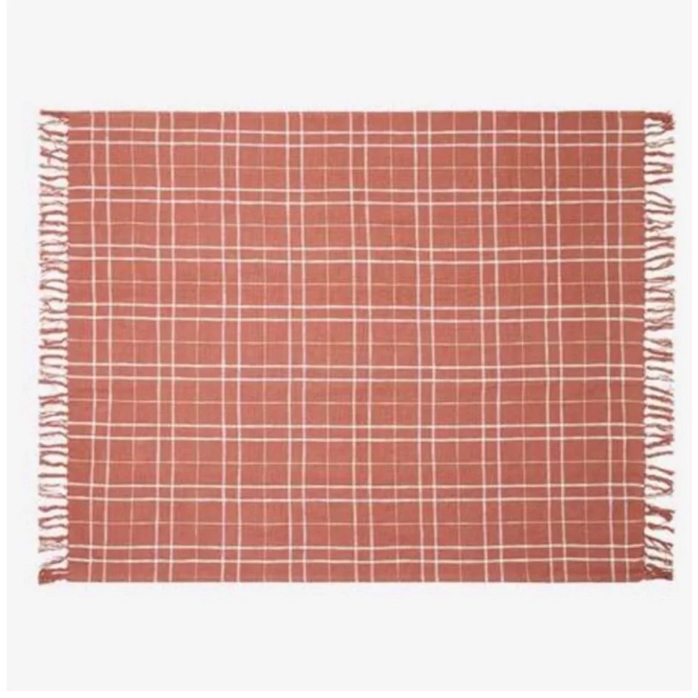 Little Korboose by April Nemeth Woven Throw Blanket Rust 50‎ x 60